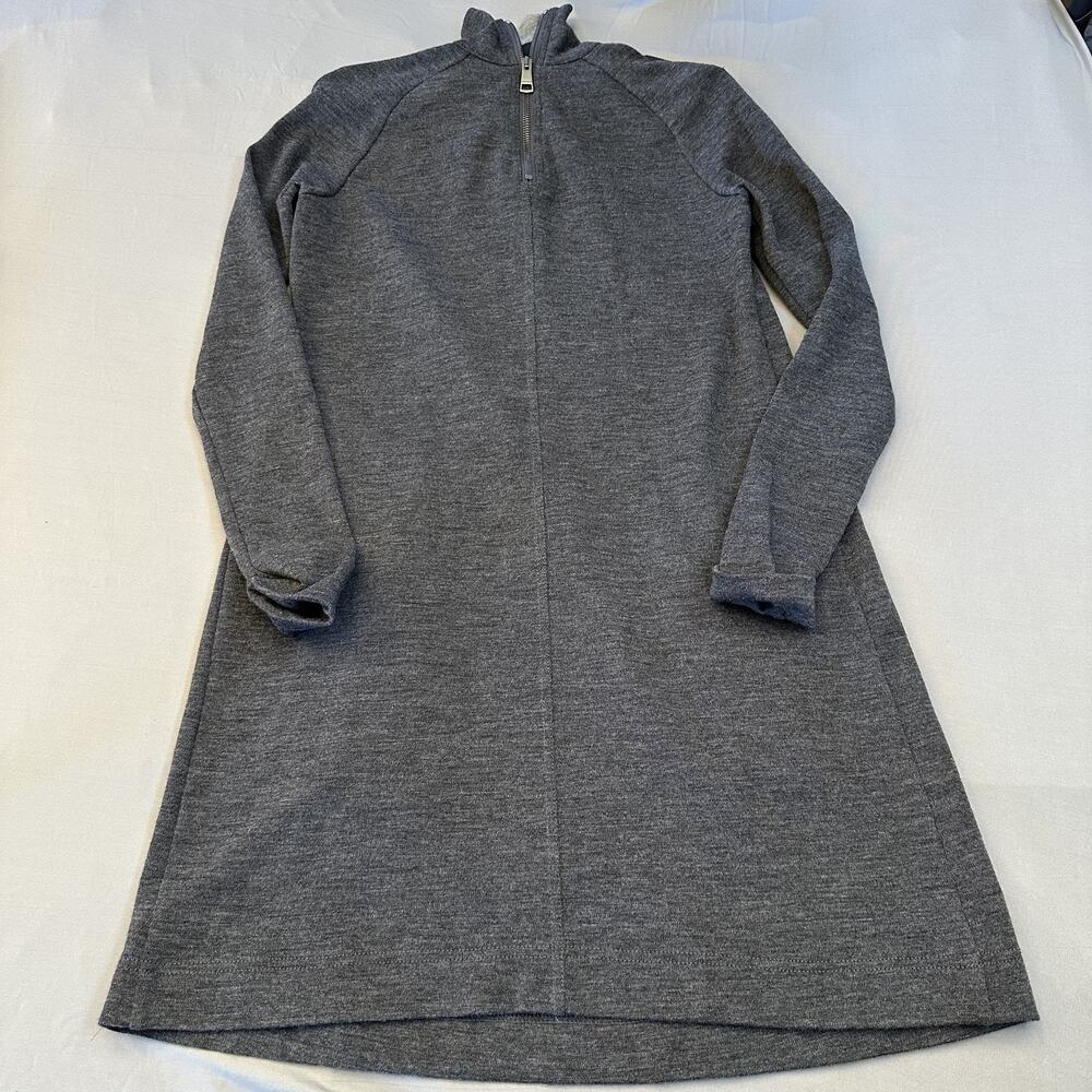 Burberry Brit Dress Womens Small Sz 2 Wool High Neck Novacheck Pockets - Picture 2 of 16